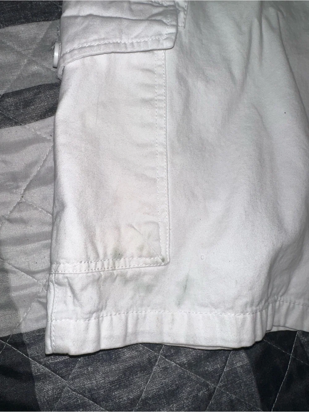Parish Nation Men’s White Cargo Shorts Size 36
